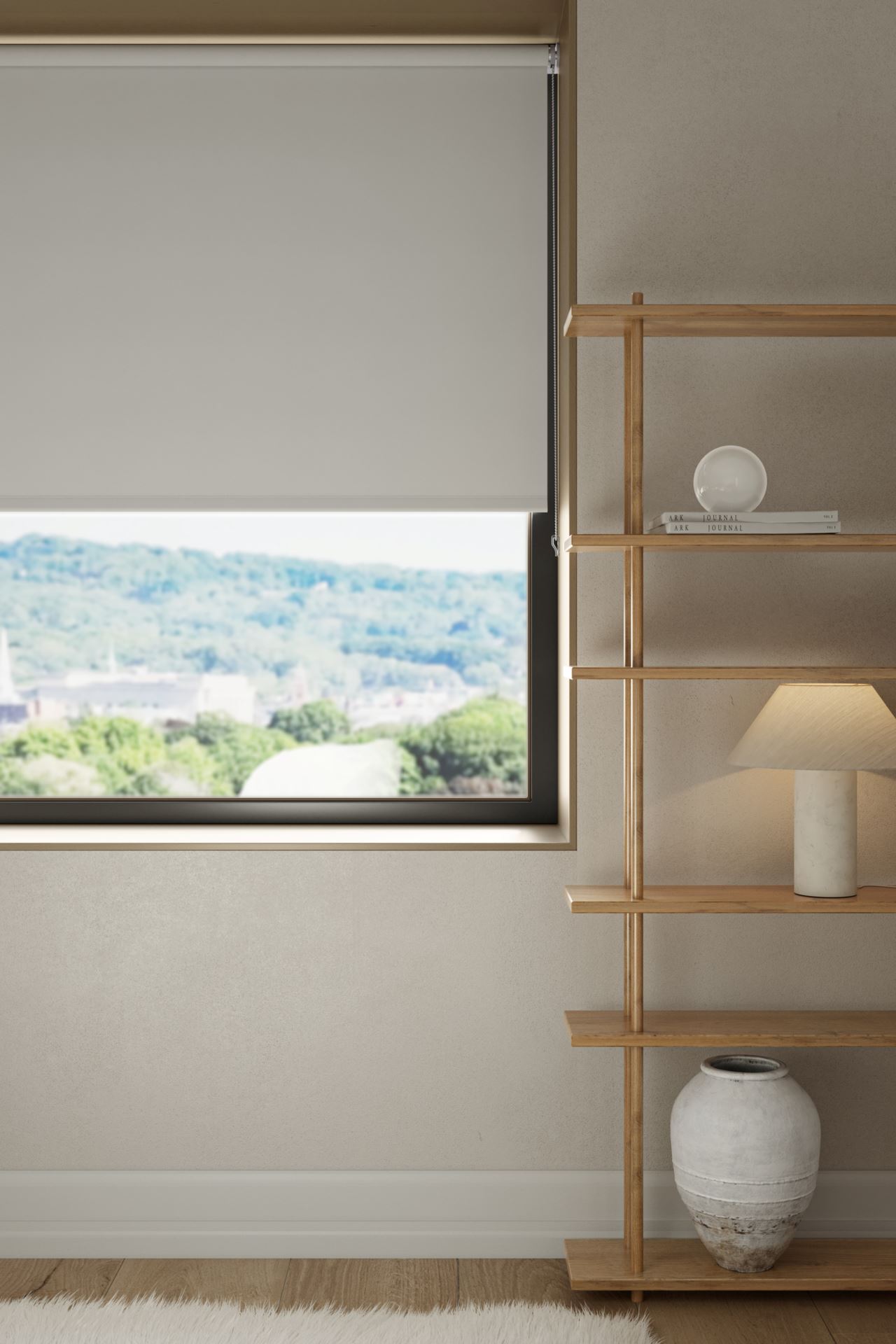 Verdunkelndes Rollo Offwhite - 80x185 cm Offwhite - 1