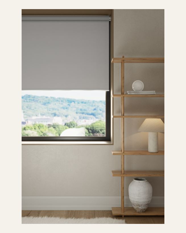 Verdunkelndes Rollo, ohne Bohren Grau - 80x185 cm Grau - 1