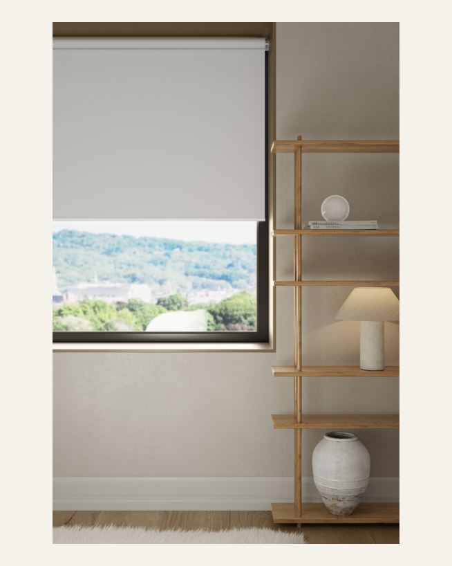 Verdunkelndes Rollo, ohne Bohren Weiß - 80x185 cm Weiß - 1