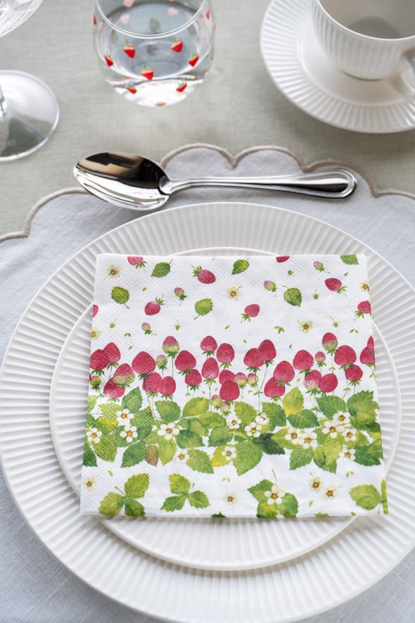 Papierservietten Multi/Rot - 2