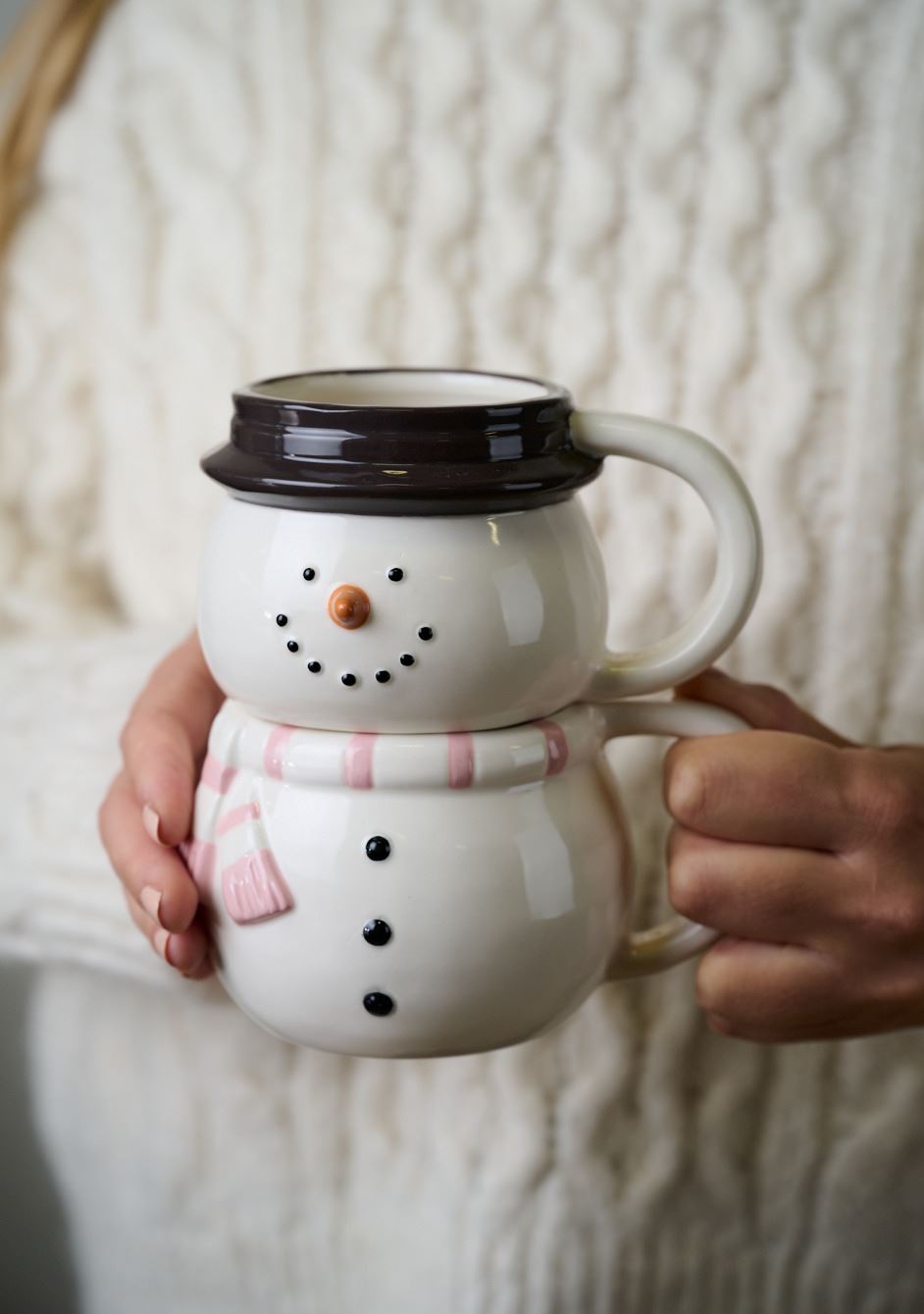 Tasse 2 In 1 Weiß - 400 ml Weiß - 1