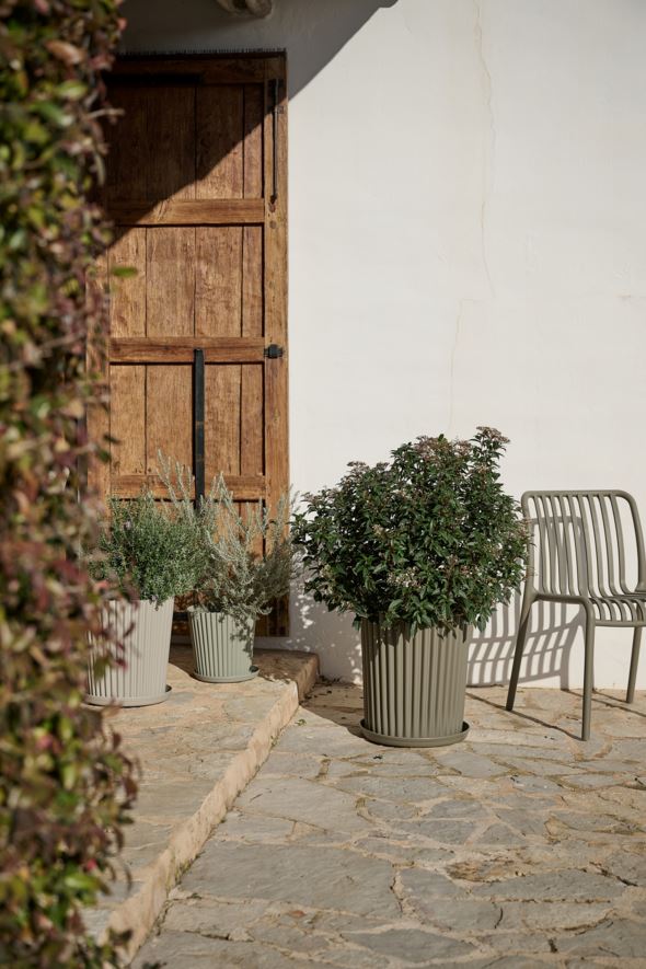 Outdoor-Blumentopf Taupe - 2