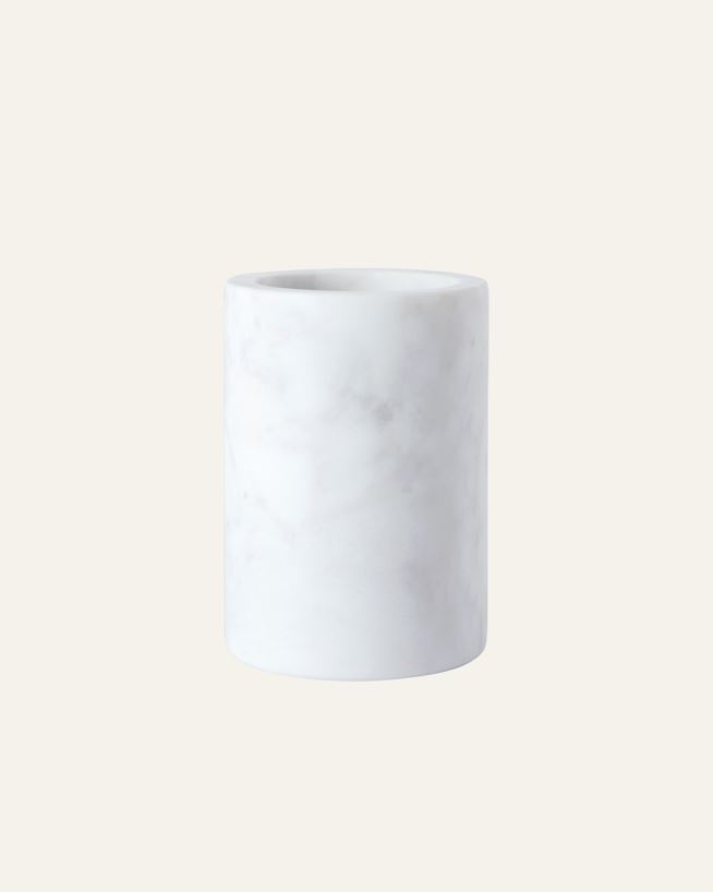 Zahnbürstentasse Weiß - 7x7x10 cm Weiß - 1