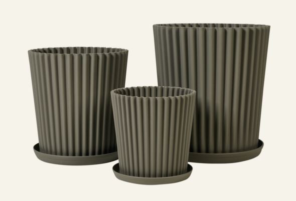 Outdoor-Blumentopf Taupe - 3