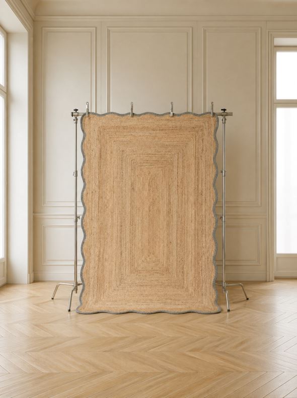 Jute-Teppich Olivengrün - 4